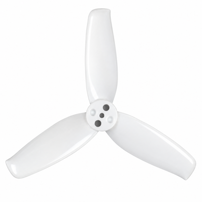 Gemfan 2540 Flash PC 3-Blade 1.5mm Freestyle Propeller for 2.5 Inch FPV Drone (4CW + 4CCW) - White