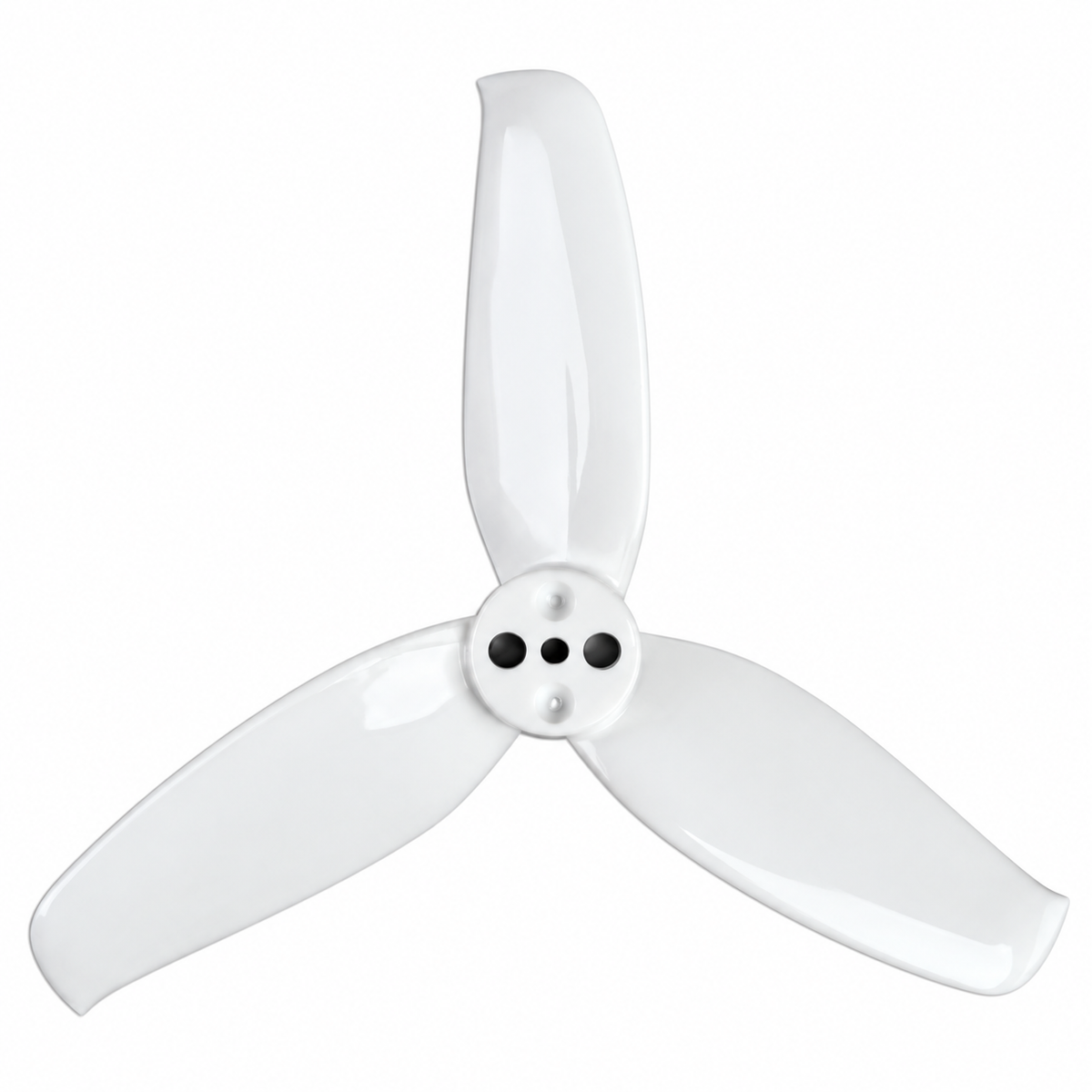 Gemfan 2540 Flash PC 3-Blade 1.5mm Freestyle Propeller for 2.5 Inch FPV Drone (4CW + 4CCW) - White