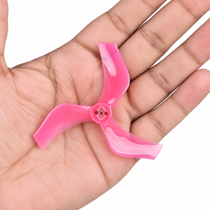 Gemfan D75 Ducted PC 3-Blade 1.5mm & M5 Cinewhoop Propeller for 3 Inch FPV Drone (2CW + 2CCW) - Pink