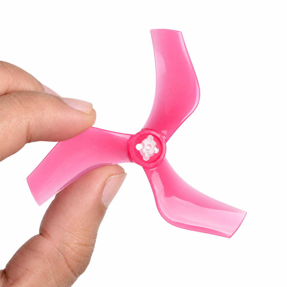 Gemfan D75 Ducted PC 3-Blade 1.5mm & M5 Cinewhoop Propeller for 3 Inch FPV Drone (2CW + 2CCW) - Pink