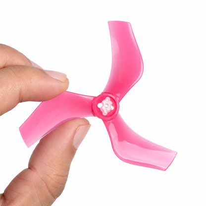 Gemfan D75 Ducted PC 3-Blade 1.5mm & M5 Cinewhoop Propeller for 3 Inch FPV Drone (2CW + 2CCW) - Pink