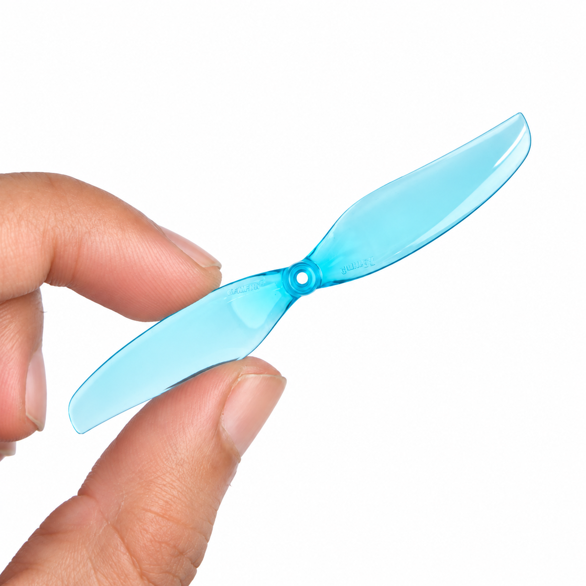 Gemfan D75 Ducted PC 2-Blade 1.5mm Cinewhoop Propeller for 3 Inch FPV Drone (2CW + 2CCW) - Clear Blue