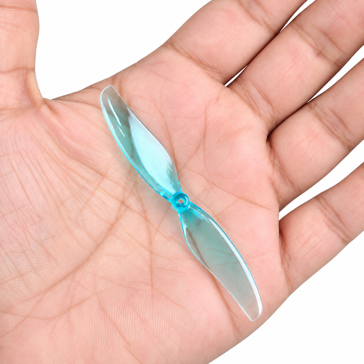 Gemfan D75 Ducted PC 2-Blade 1.5mm Cinewhoop Propeller for 3 Inch FPV Drone (2CW + 2CCW) - Clear Blue