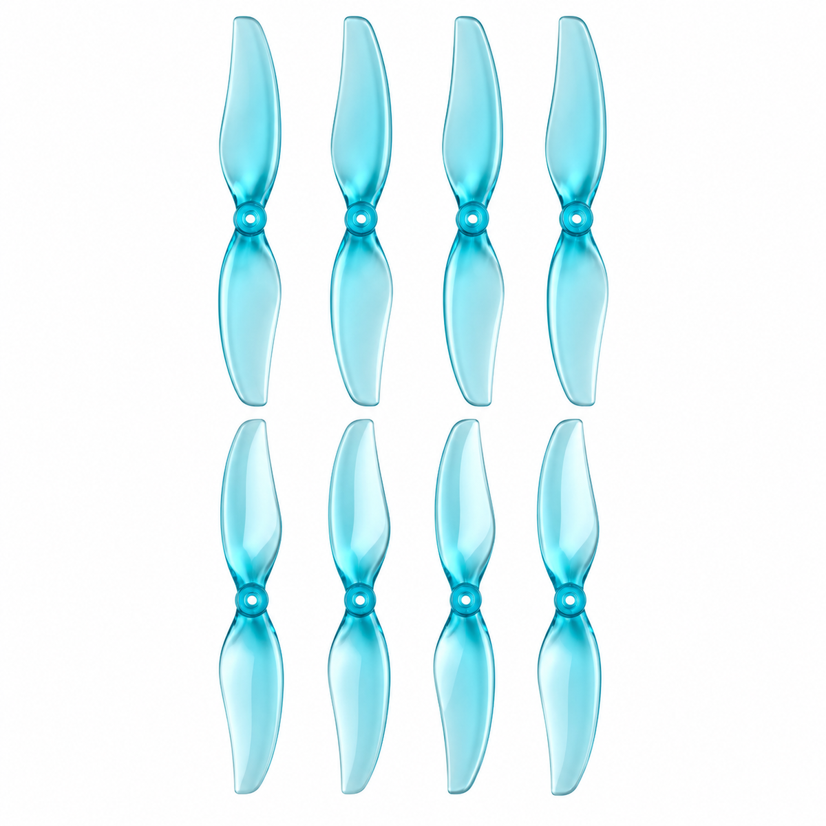 Gemfan D75 Ducted PC 2-Blade 1.5mm Cinewhoop Propeller for 3 Inch FPV Drone (2CW + 2CCW) - Clear Blue