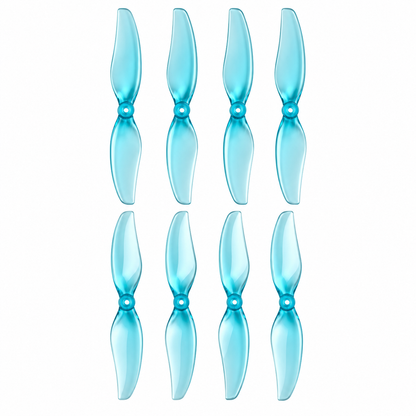 Gemfan D75 Ducted PC 2-Blade 1.5mm Cinewhoop Propeller for 3 Inch FPV Drone (2CW + 2CCW) - Clear Blue