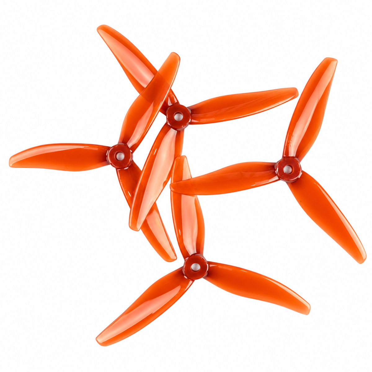 Gemfan 51366 MCK ReV3 PC 3-Blade Freestyle Propeller for 5 Inch FPV Drone (2CW + 2CCW) - Litchi Red