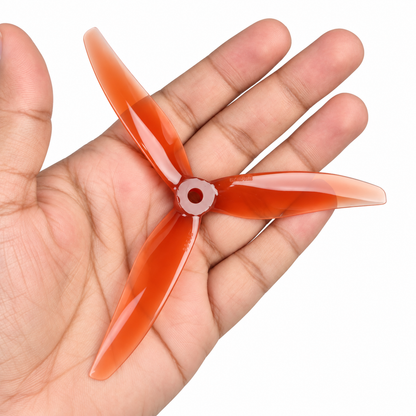 Gemfan 51366 MCK ReV3 PC 3-Blade Freestyle Propeller for 5 Inch FPV Drone (2CW + 2CCW) - Litchi Red