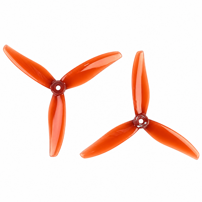 Gemfan 51366 MCK ReV3 PC 3-Blade Freestyle Propeller for 5 Inch FPV Drone (2CW + 2CCW) - Litchi Red