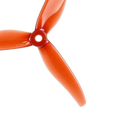 Gemfan 51366 MCK ReV3 PC 3-Blade Freestyle Propeller for 5 Inch FPV Drone (2CW + 2CCW) - Litchi Red