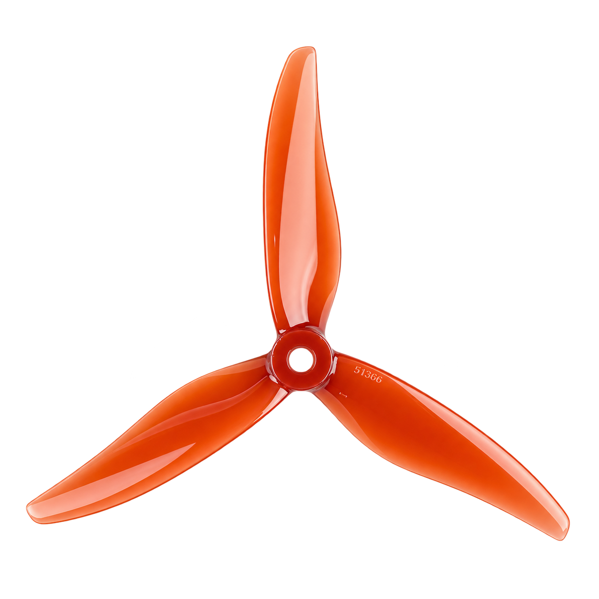 Gemfan 51366 MCK ReV3 PC 3-Blade Freestyle Propeller for 5 Inch FPV Drone (2CW + 2CCW) - Litchi Red