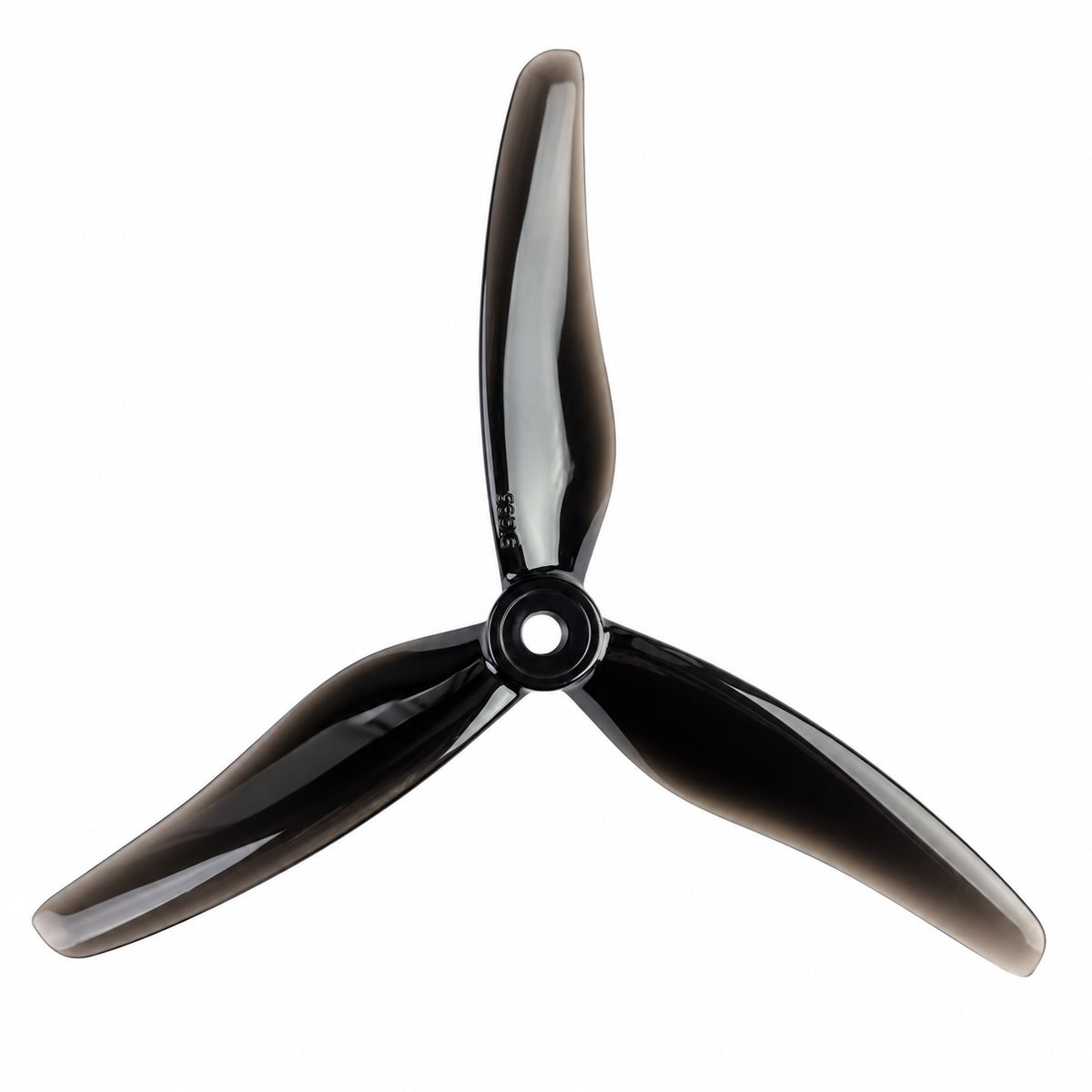 Gemfan 51433 Hurricane PC 3-Blade Freestyle Propeller for 5 Inch FPV Drone (2CW + 2CCW) - Clear Black