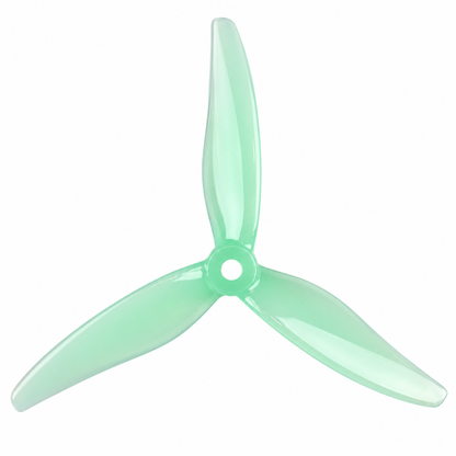Gemfan 51366 MCK ReV3 PC 3-Blade Freestyle Propeller for 5 Inch FPV Drone (2CW + 2CCW) - Mint Green