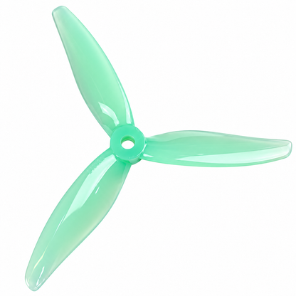 Gemfan 51366 MCK ReV3 PC 3-Blade Freestyle Propeller for 5 Inch FPV Drone (2CW + 2CCW) - Mint Green