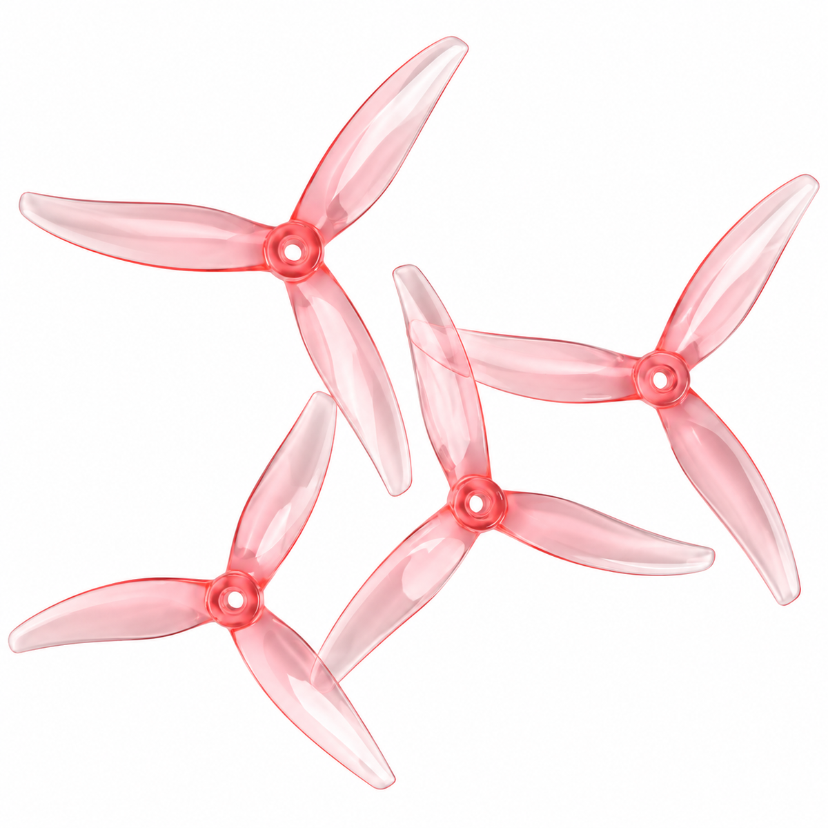 Gemfan 5129.2 MinJae PC 3-Blade Freestyle Propeller for 5 Inch FPV Drone (2CW + 2CCW) - Pink