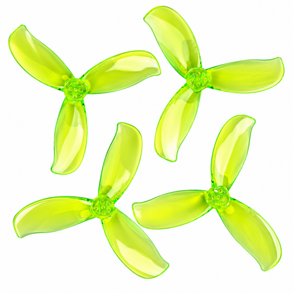 Gemfan D3.5 Ducted PC 3-Blade 1.5mm Cinewhoop Propeller for 3.5 Inch FPV Drone (2CW + 2CCW) - Werdna Green