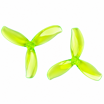 Gemfan D3.5 Ducted PC 3-Blade 1.5mm Cinewhoop Propeller for 3.5 Inch FPV Drone (2CW + 2CCW) - Werdna Green