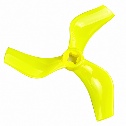 Gemfan D75 Ducted PC 3-Blade 1.5mm & M5 Cinewhoop Propeller for 3 Inch FPV Drone (2CW + 2CCW) - Yellow