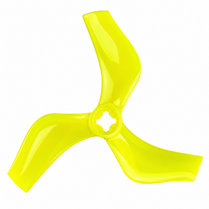 Gemfan D75 Ducted PC 3-Blade 1.5mm & M5 Cinewhoop Propeller for 3 Inch FPV Drone (2CW + 2CCW) - Yellow