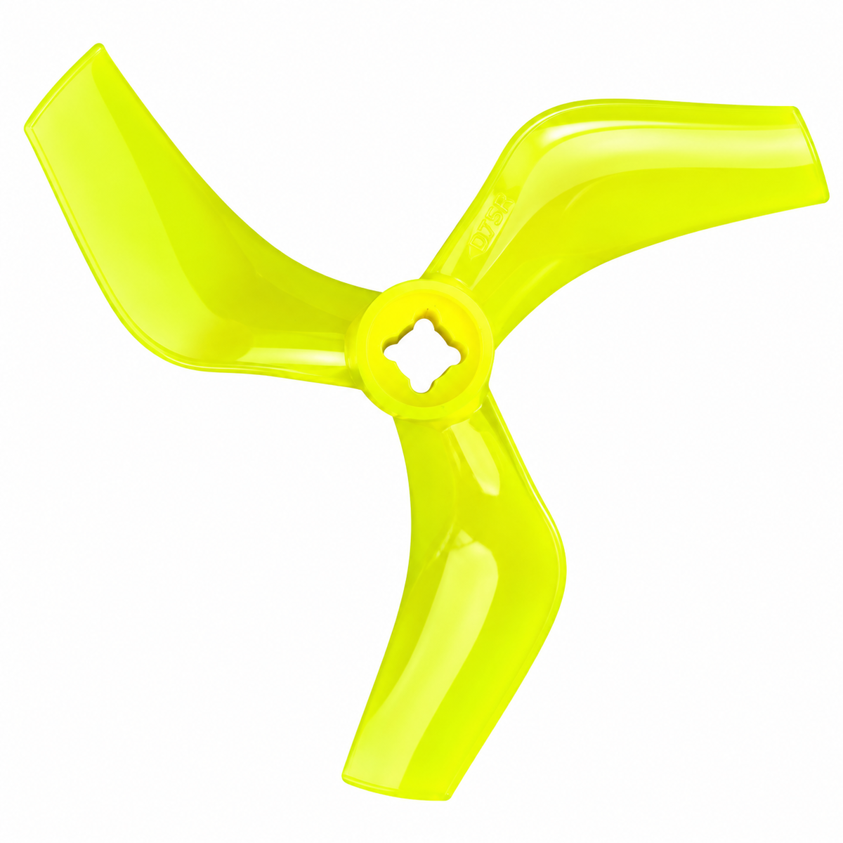Gemfan D75 Ducted PC 3-Blade 1.5mm & M5 Cinewhoop Propeller for 3 Inch FPV Drone (2CW + 2CCW) - Yellow