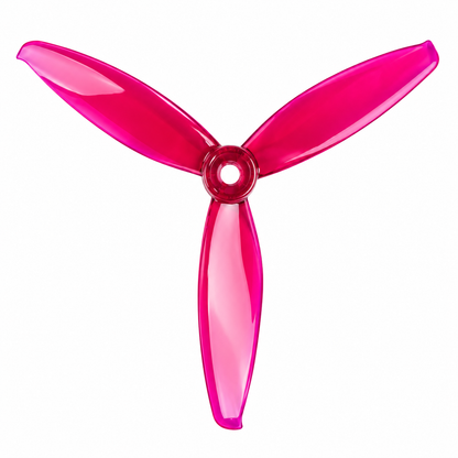 Gemfan 5043 WinDancer PC 3-Blade Freestyle Propeller for 5 Inch FPV Drone (2CW + 2CCW) - Clear Purple