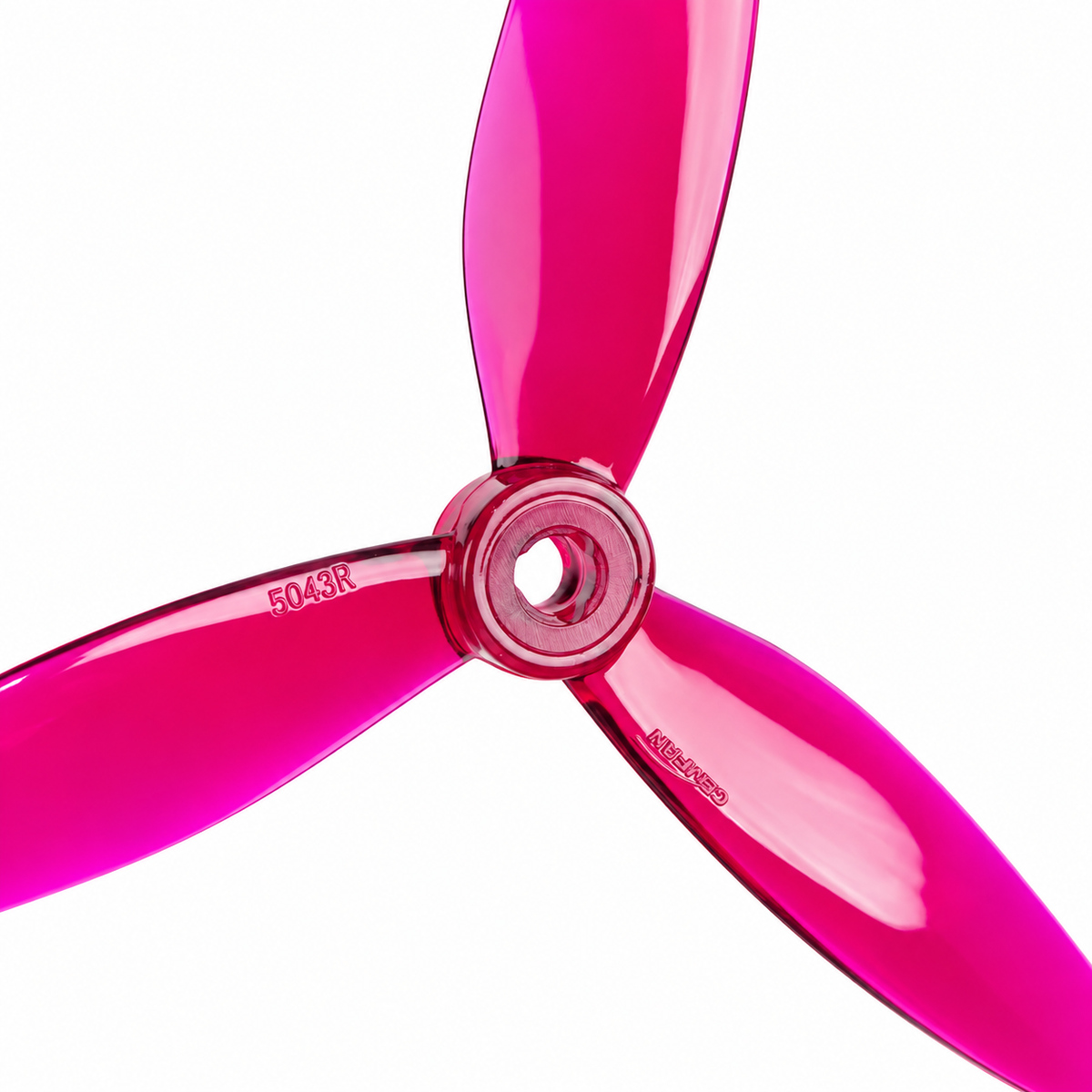 Gemfan 5043 WinDancer PC 3-Blade Freestyle Propeller for 5 Inch FPV Drone (2CW + 2CCW) - Clear Purple