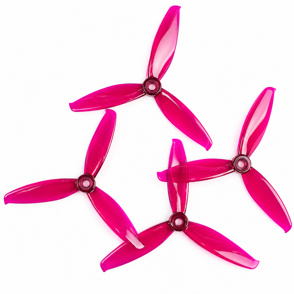 Gemfan 5043 WinDancer PC 3-Blade Freestyle Propeller for 5 Inch FPV Drone (2CW + 2CCW) - Clear Purple