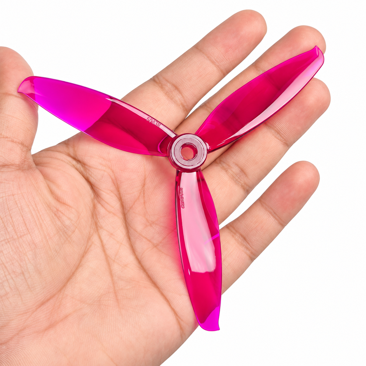 Gemfan 5043 WinDancer PC 3-Blade Freestyle Propeller for 5 Inch FPV Drone (2CW + 2CCW) - Clear Purple