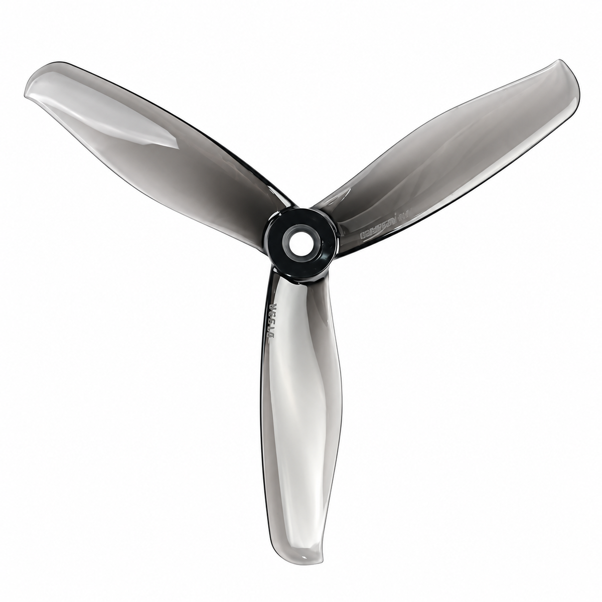Gemfan 5155 PC 3-Blade Freestyle Propeller for 5 Inch FPV Drone (2CW + 2CCW) - Clear Gray