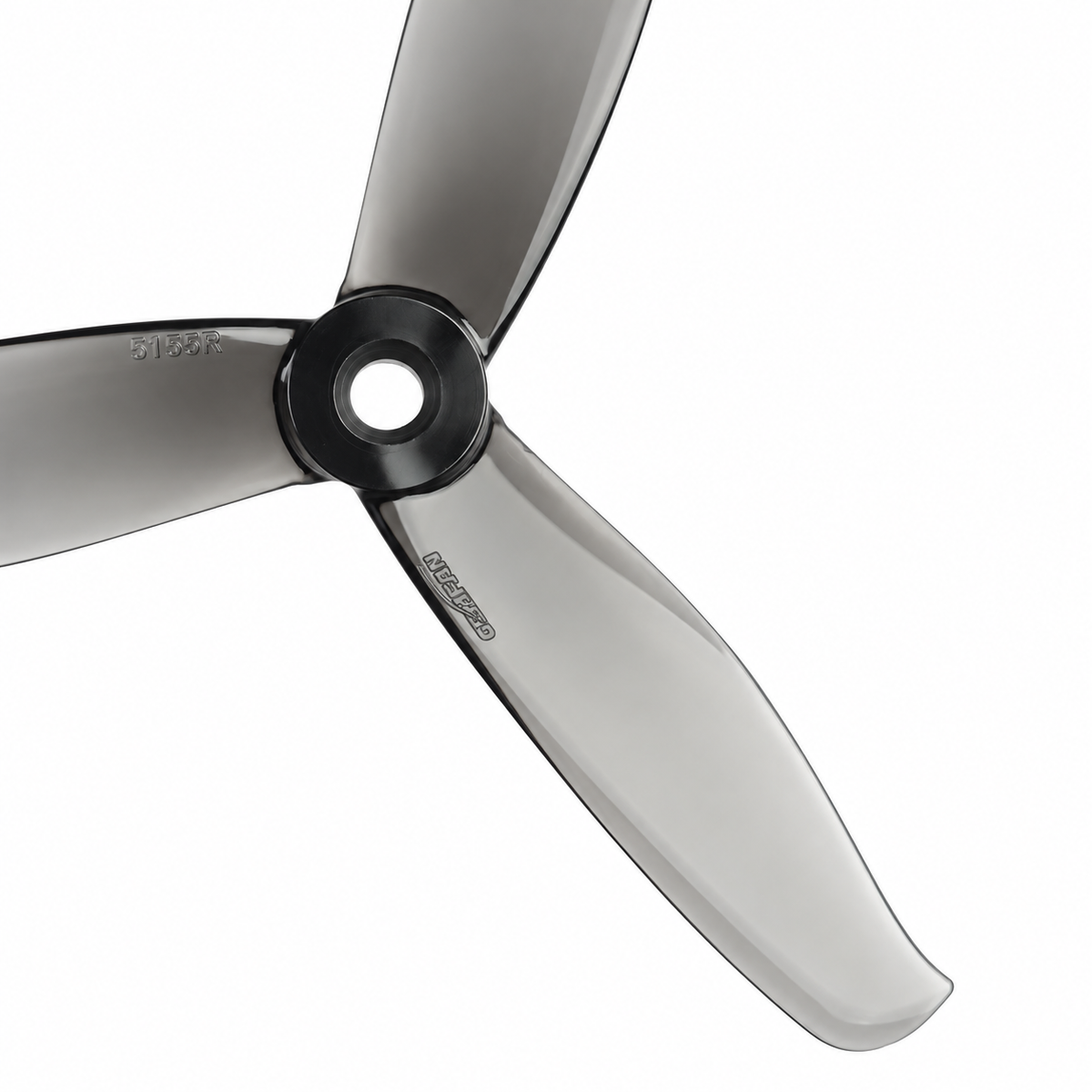 Gemfan 5155 PC 3-Blade Freestyle Propeller for 5 Inch FPV Drone (2CW + 2CCW) - Clear Gray