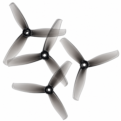 Gemfan 5155 PC 3-Blade Freestyle Propeller for 5 Inch FPV Drone (2CW + 2CCW) - Clear Gray