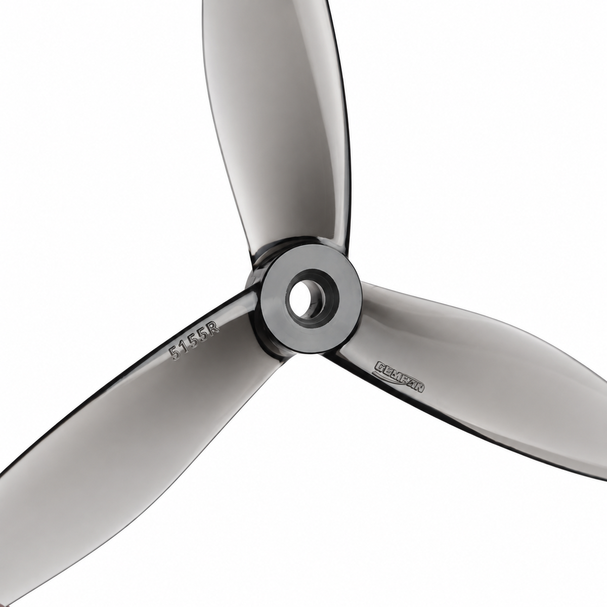 Gemfan 5155 PC 3-Blade Freestyle Propeller for 5 Inch FPV Drone (2CW + 2CCW) - Clear Gray