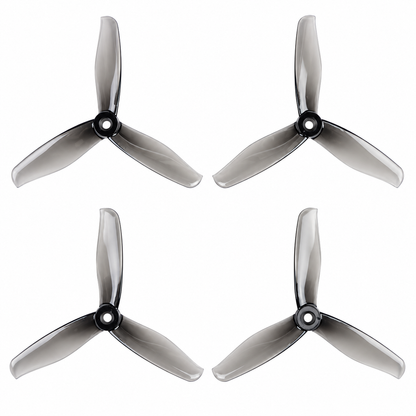 Gemfan 5155 PC 3-Blade Freestyle Propeller for 5 Inch FPV Drone (2CW + 2CCW) - Clear Gray