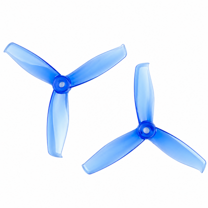 Gemfan 5055S Hulkie PC 3-Blade Freestyle Propeller for 5 Inch FPV Drone (2CW + 2CCW) -  Clear Blue