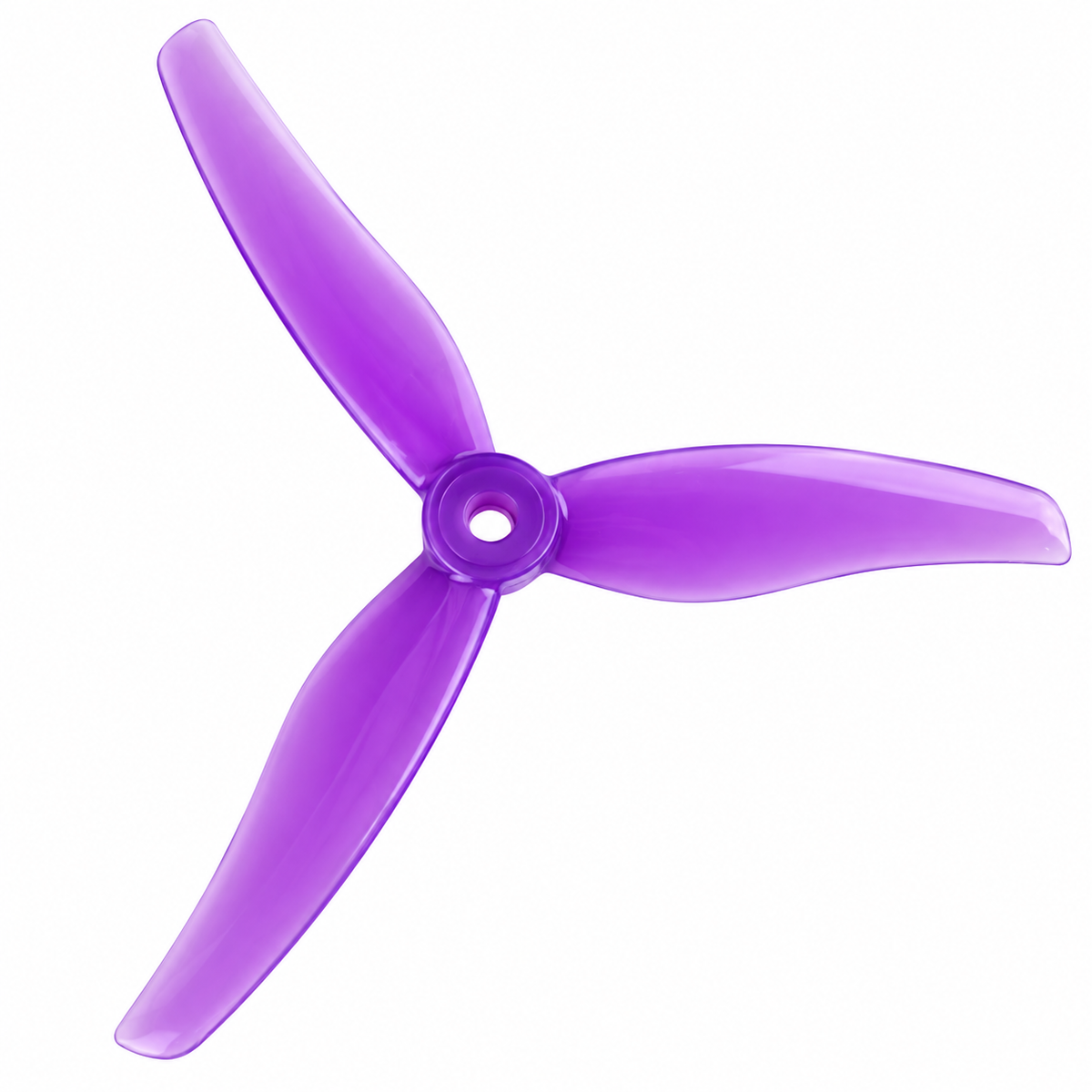 Gemfan 51433 Hurricane PC 3-Blade Freestyle Propeller for 5 Inch FPV Drone (2CW + 2CCW) - Purple