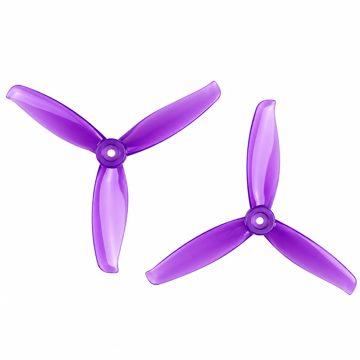 Gemfan 51433 Hurricane PC 3-Blade Freestyle Propeller for 5 Inch FPV Drone (2CW + 2CCW) - Purple