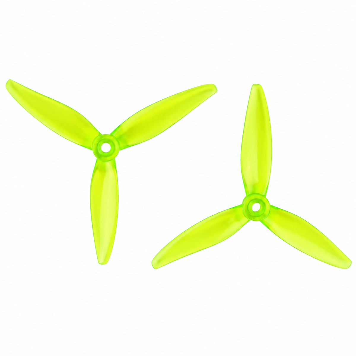 Gemfan 51366 MCK ReV3 PC 3-Blade Freestyle Propeller for 5 Inch FPV Drone (2CW + 2CCW) -Radioactive Yellow