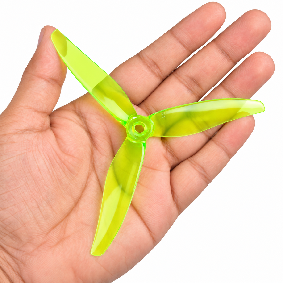 Gemfan 51366 MCK ReV3 PC 3-Blade Freestyle Propeller for 5 Inch FPV Drone (2CW + 2CCW) -Radioactive Yellow