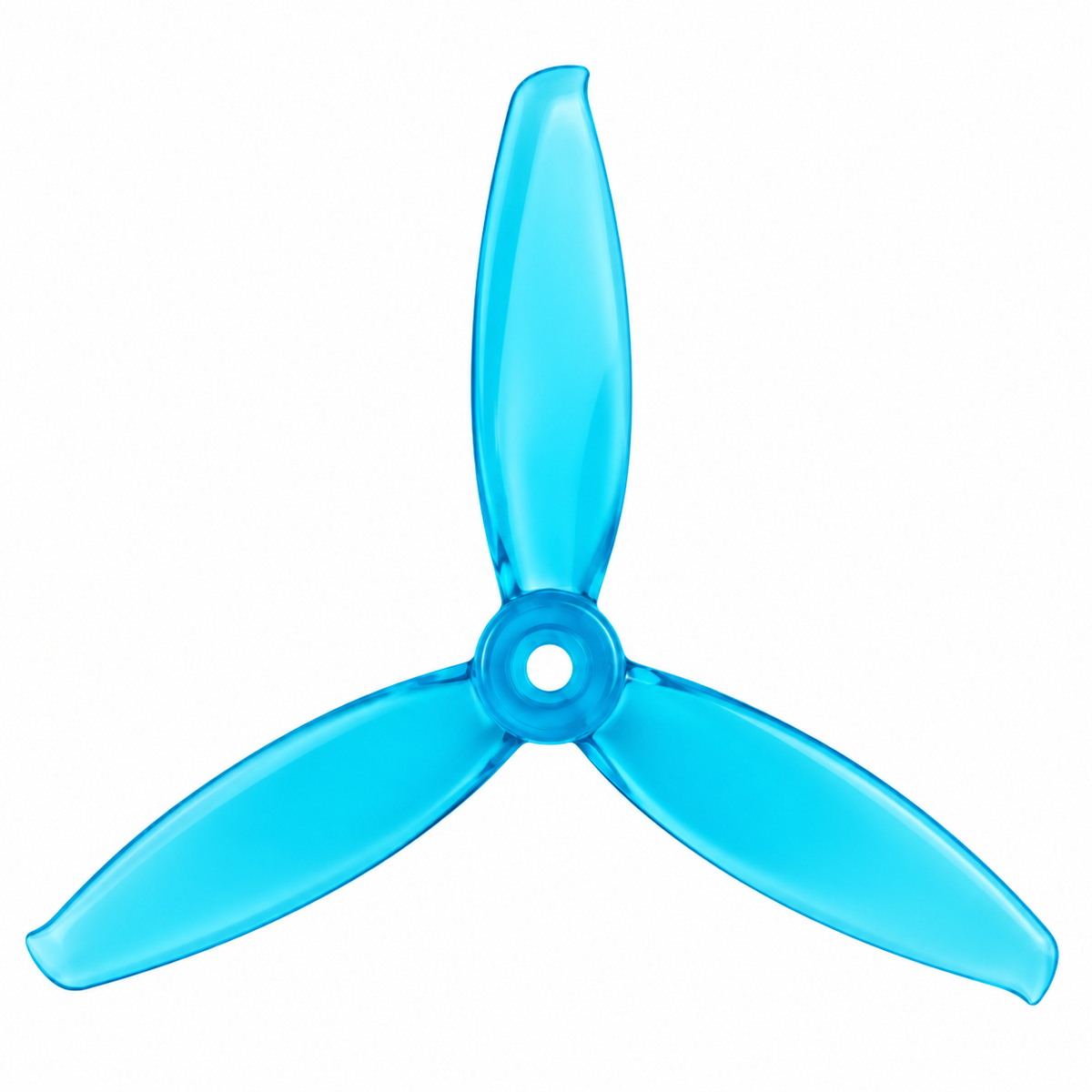Gemfan 5043 WinDancer PC 3-Blade Freestyle Propeller for 5 Inch FPV Drone (2CW + 2CCW) - Clear Blue