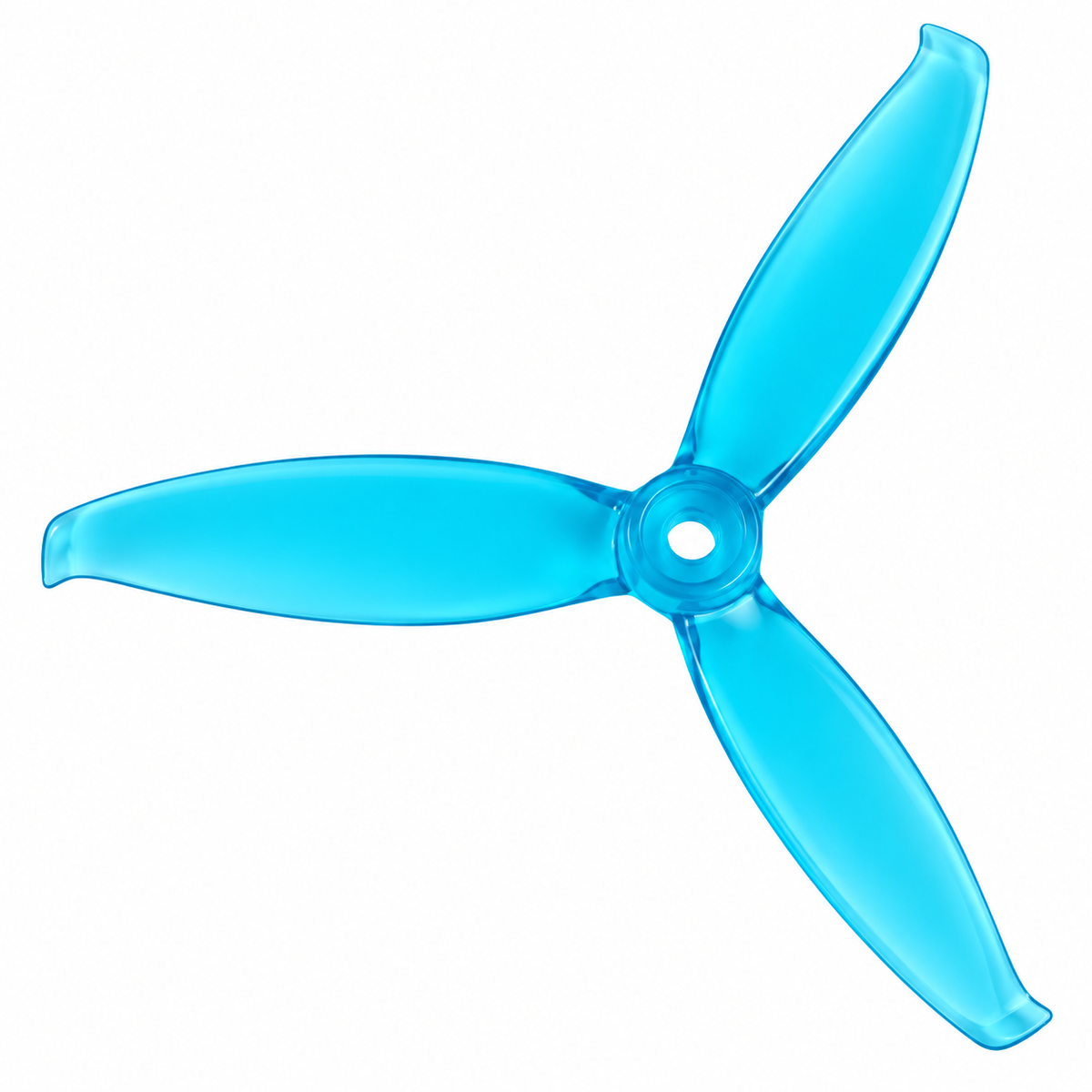 Gemfan 5043 WinDancer PC 3-Blade Freestyle Propeller for 5 Inch FPV Drone (2CW + 2CCW) - Clear Blue