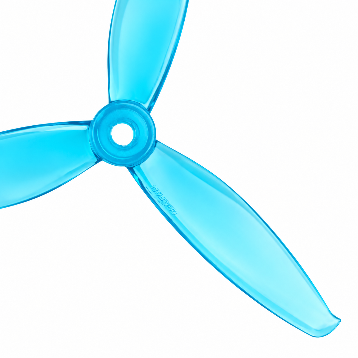 Gemfan 5043 WinDancer PC 3-Blade Freestyle Propeller for 5 Inch FPV Drone (2CW + 2CCW) - Clear Blue
