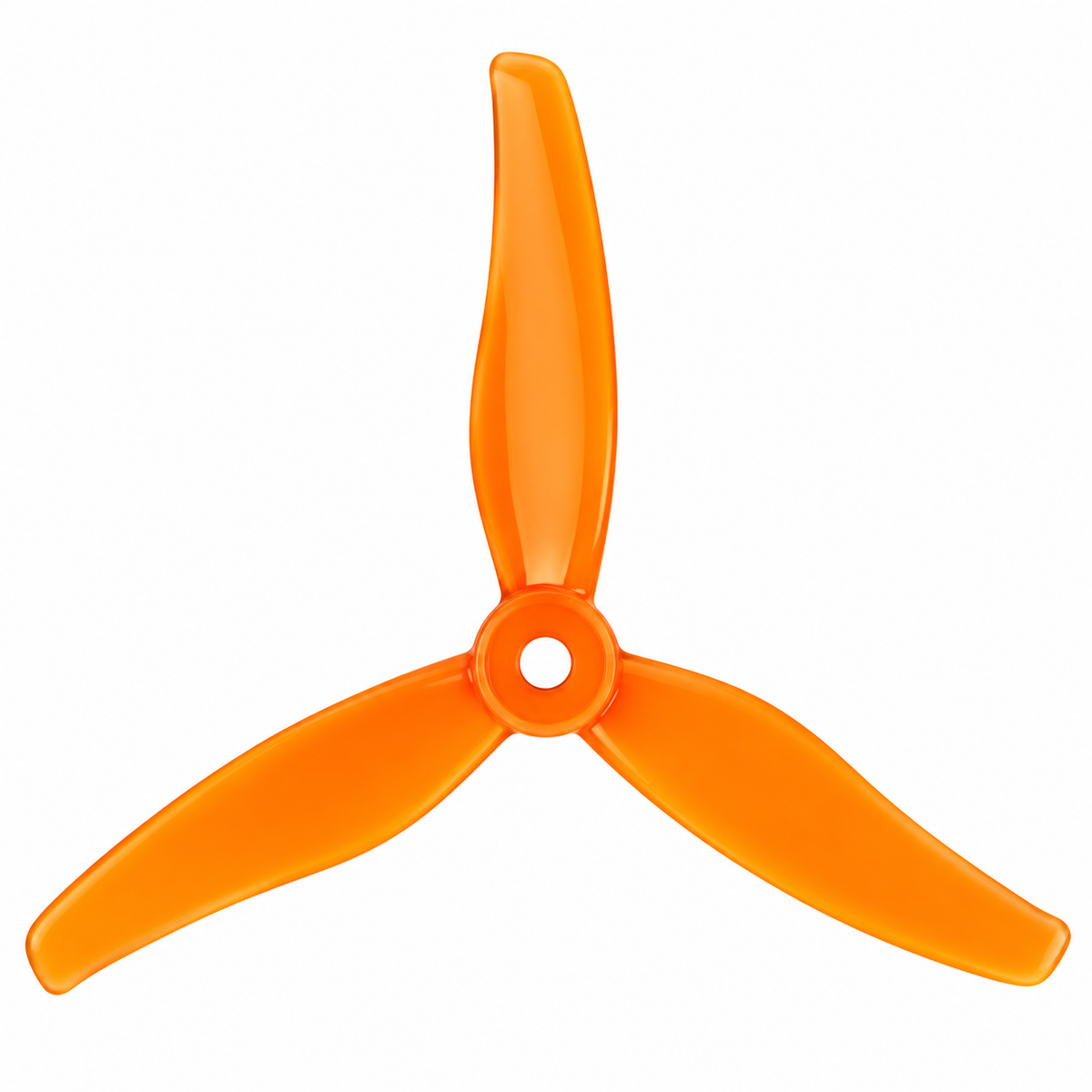 Gemfan 51433 Hurricane PC 3-Blade Freestyle Propeller for 5 Inch FPV Drone (2CW + 2CCW) - Orange
