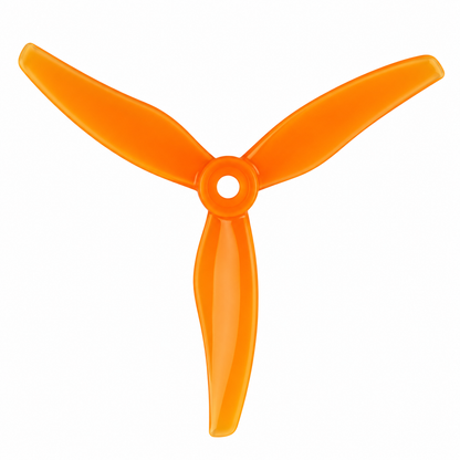 Gemfan 51433 Hurricane PC 3-Blade Freestyle Propeller for 5 Inch FPV Drone (2CW + 2CCW) - Orange