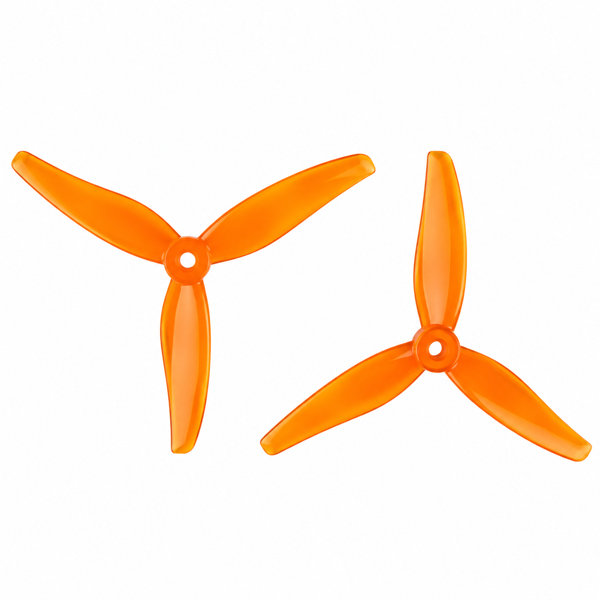 Gemfan 51433 Hurricane PC 3-Blade Freestyle Propeller for 5 Inch FPV Drone (2CW + 2CCW) - Orange