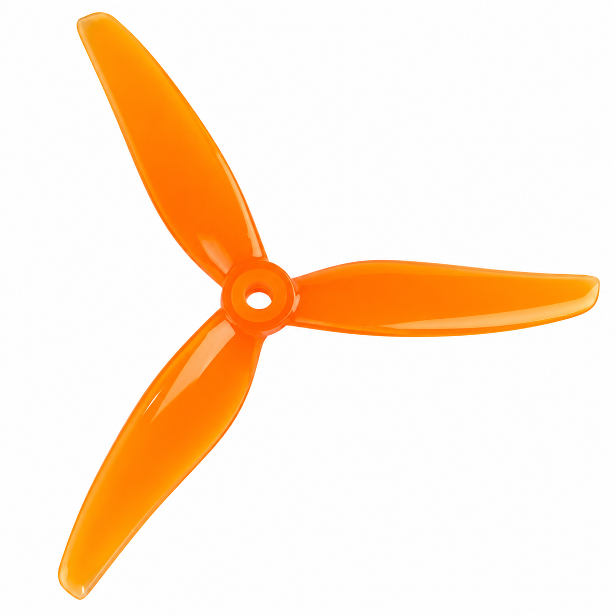 Gemfan 51433 Hurricane PC 3-Blade Freestyle Propeller for 5 Inch FPV Drone (2CW + 2CCW) - Orange