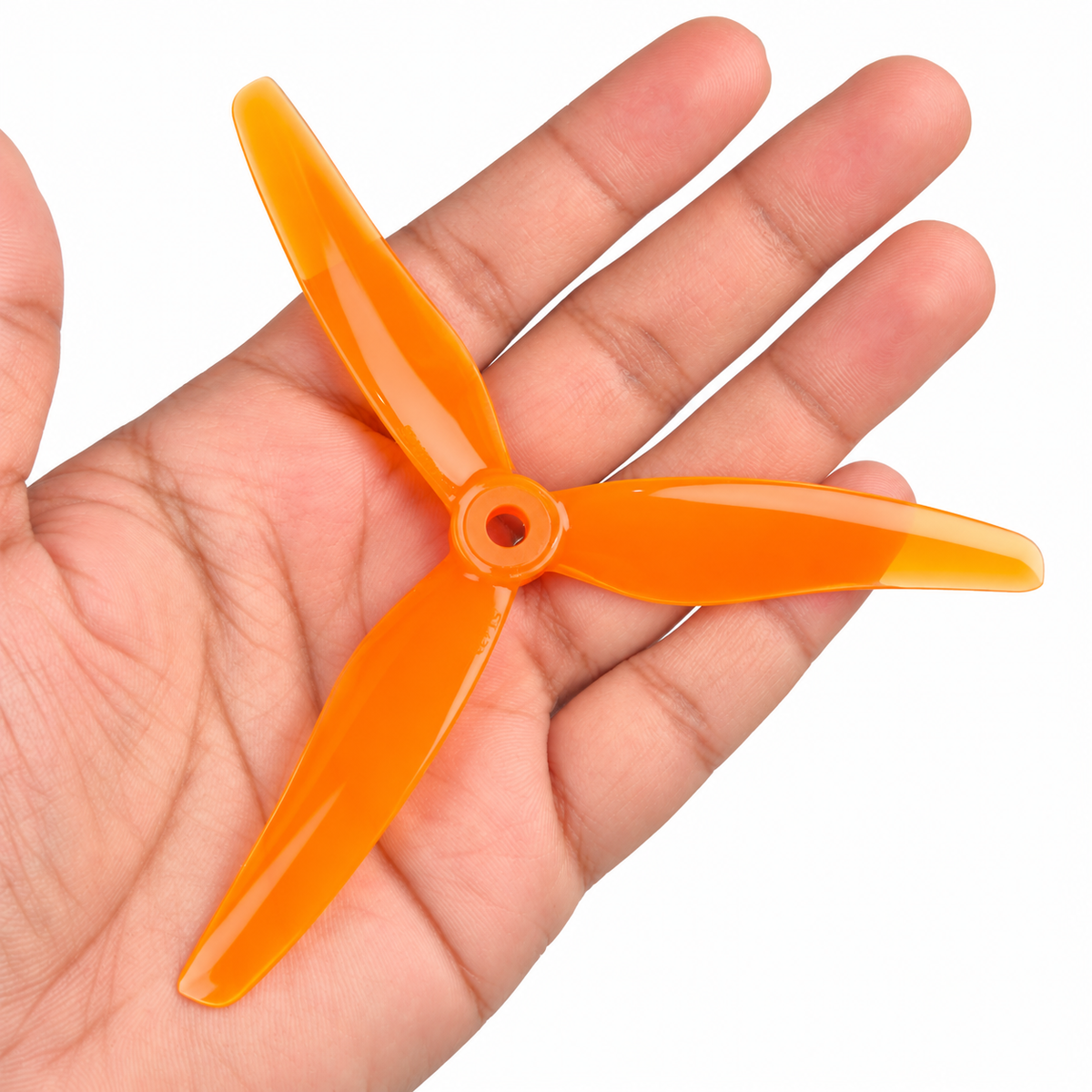 Gemfan 51433 Hurricane PC 3-Blade Freestyle Propeller for 5 Inch FPV Drone (2CW + 2CCW) - Orange