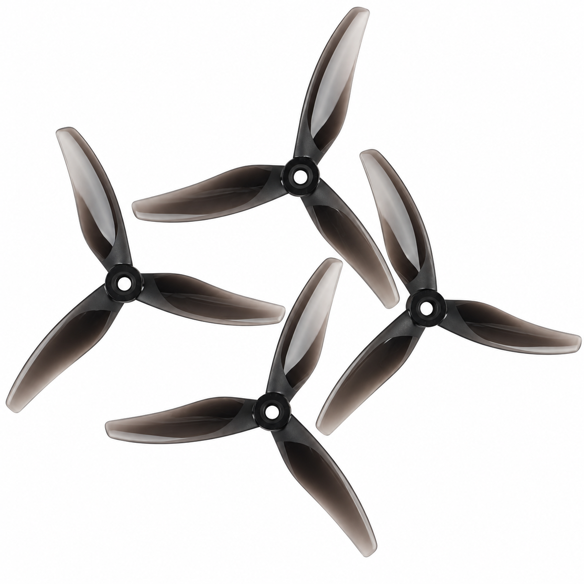 Gemfan 5127.9 Thomas PC 3-Blade Freestyle Propeller for 5 Inch FPV Drone (2CW + 2CCW) - Midnight Black