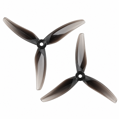Gemfan 5127.9 Thomas PC 3-Blade Freestyle Propeller for 5 Inch FPV Drone (2CW + 2CCW) - Midnight Black