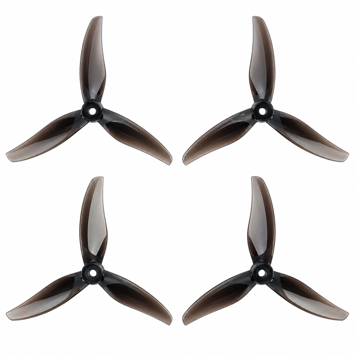 Gemfan 5127.9 Thomas PC 3-Blade Freestyle Propeller for 5 Inch FPV Drone (2CW + 2CCW) - Midnight Black