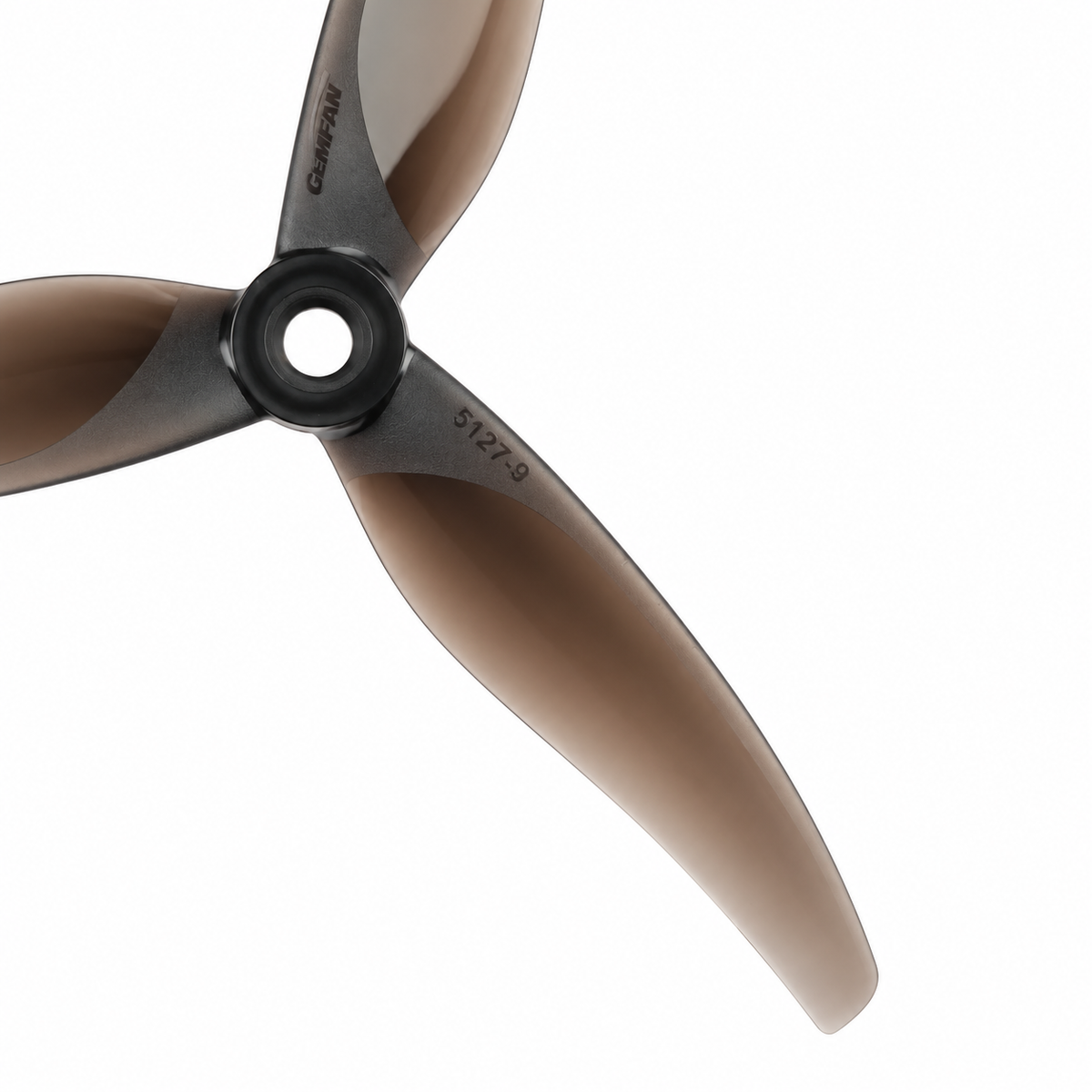 Gemfan 5127.9 Thomas PC 3-Blade Freestyle Propeller for 5 Inch FPV Drone (2CW + 2CCW) - Midnight Black