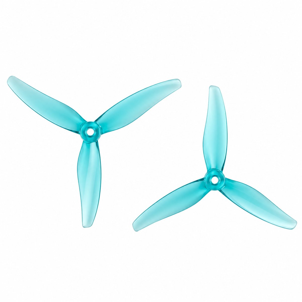 Gemfan 51377 Hurricane PC 3 Blade HD Propellers – Transparent Cyan